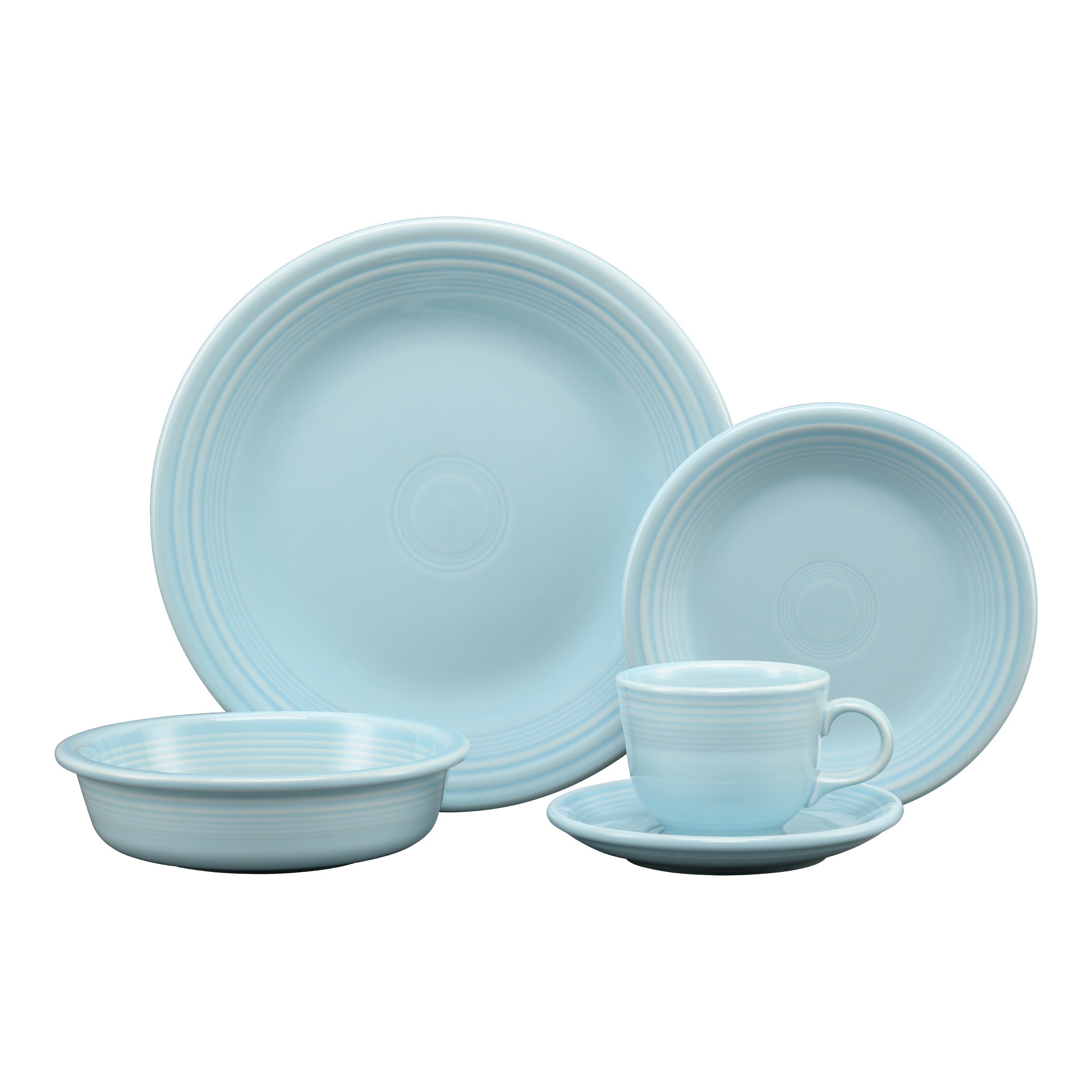 Fiesta Dinnerware - New Retired Classic Rim 5-Piece Place Setting, Service for 1 - New Retired Classic Rim 5-Piece Place Setting, Service for 1 - Image 6