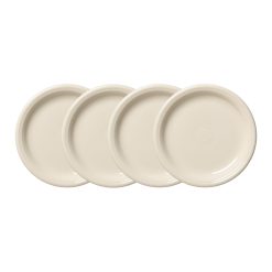 Fiesta Dinnerware - Linen Set of 4 Bistro Coupe 7 1/4 Inch Salad Plate - Linen Set of 4 Bistro Coupe 7 1/4 Inch Salad Plate