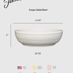 Alternative view of Fiesta Dinnerware - Lavender Coupe 6 3/4 Inch Salad Bowl 24 OZ - Lavender Coupe 6 3/4 Inch Salad Bowl 24 OZ