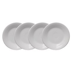 Fiesta Dinnerware - White Classic Rim 9 Inch Luncheon Plate, Set of 4 - White Classic Rim 9 Inch Luncheon Plate, Set of 4