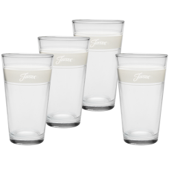 Fiesta Dinnerware - Linen 16 oz. Frame Cooler Glass - Set of 4 - Linen 16 oz. Frame Cooler Glass - Set of 4