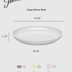 Alternative view of Fiesta Dinnerware - Coupe 10 3/8 Inch Dinner Bowl 40 OZ Foundry - Coupe 10 3/8 Inch Dinner Bowl 40 OZ Foundry