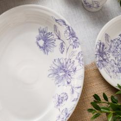 Alternative view of Fiesta Dinnerware - Botanical Floral Lavender 11 5/8 Inch Medium Oval Serving Platter - Botanical Floral Lavender 11 5/8 Inch Medium Oval Serving Platter