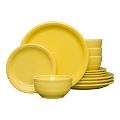 Alternative view of Fiesta Dinnerware - New Retired Bistro Coupe 12-Piece Dinnerware Set, Service for 4 - New Retired Bistro Coupe 12-Piece Dinnerware Set, Service for 4