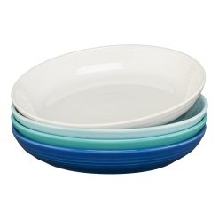 Fiesta Dinnerware - Mixed Coastal Blues Coupe 8 1/2 Inch Luncheon Bowl 26 OZ, Set of 4 - Mixed Coastal Blues Coupe 8 1/2 Inch Luncheon Bowl 26 OZ, Set of 4