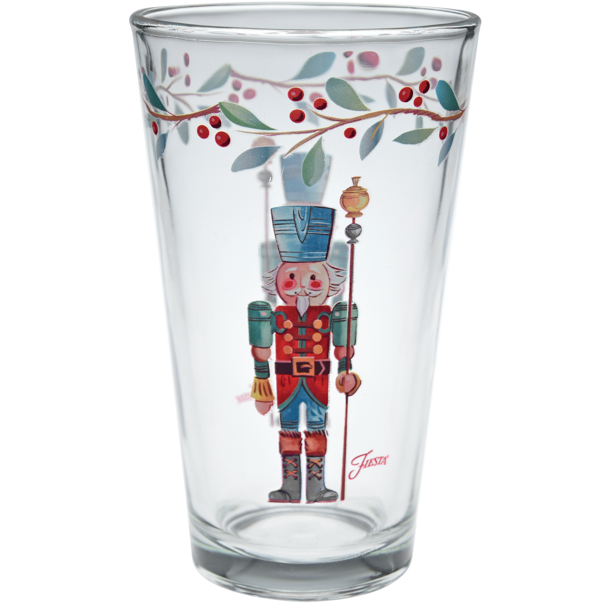 Fiesta Dinnerware - Nutcracker The Guardian 16 oz. Cooler Glass - Set of 4 - Nutcracker The Guardian 16 oz. Cooler Glass - Set of 4 - Image 3