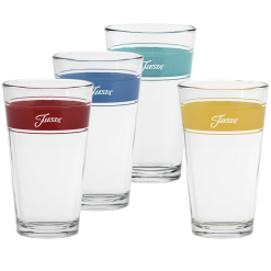 Fiesta Dinnerware - Vibrant 16 oz. Frame Cooler Mixed Color - Set of 4 - Vibrant 16 oz. Frame Cooler Mixed Color - Set of 4