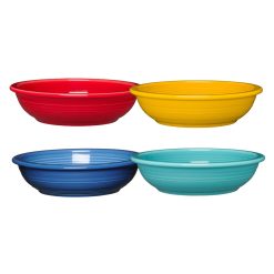 Fiesta Dinnerware - Mixed Vibrant Classic Rim 8 3/8-Inch 34OZ Pasta Bowls, Set of 4 - Mixed Vibrant Classic Rim 8 3/8-Inch 34OZ Pasta Bowls, Set of 4