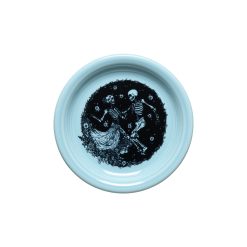 Fiesta Dinnerware - Skeleton Duet Sky Bistro Coupe 6 1/4 Inch Appetizer Plate - Skeleton Duet Sky Bistro Coupe 6 1/4 Inch Appetizer Plate
