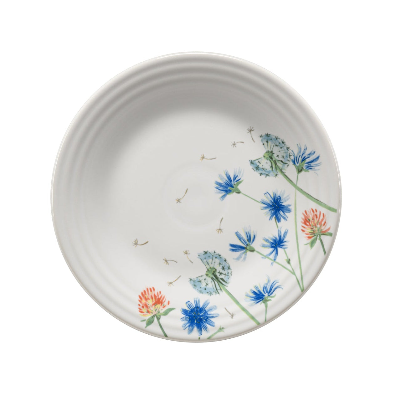 Fiesta Dinnerware - Breezy Floral Classic Rim 9 Inch Luncheon Plate - Breezy Floral Classic Rim 9 Inch Luncheon Plate