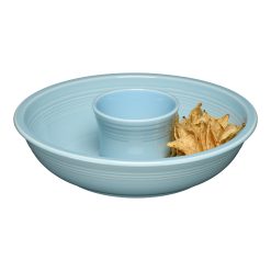 Alternative view of Fiesta Dinnerware - Sky 2-Piece Chip and Dip Set 12 7/8 Inch - Sky 2-Piece Chip and Dip Set 12 7/8 Inch