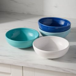 Alternative view of Fiesta Dinnerware - Mixed Coastal Blue Bistro Coupe 7 5/8-Inch 38OZ Medium Bowls, Set of 4 - Mixed Coastal Blue Bistro Coupe 7 5/8-Inch 38OZ Medium Bowls, Set of 4