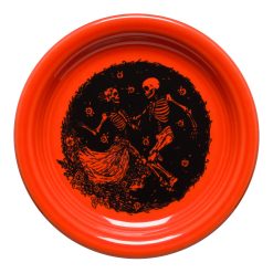 Alternative view of Fiesta Dinnerware - Skeleton Duet Poppy Bistro Coupe 6 1/4 Inch Appetizer Plate - Skeleton Duet Poppy Bistro Coupe 6 1/4 Inch Appetizer Plate