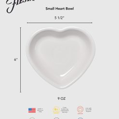 Alternative view of Fiesta Dinnerware - Sky Small Heart Bowl - Sky Small Heart Bowl