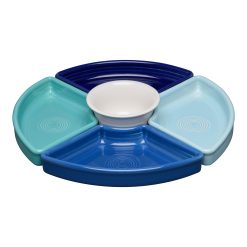 Fiesta Dinnerware - Coastal Blues 5-Piece Mixed Colors Entertaining Set 8 1/5 Inch - Coastal Blues 5-Piece Mixed Colors Entertaining Set 8 1/5 Inch