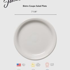 Alternative view of Fiesta Dinnerware - Bistro Coupe 7 1/4 Inch Salad Plate Foundry - Bistro Coupe 7 1/4 Inch Salad Plate Foundry