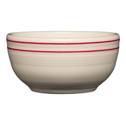 Alternative view of Fiesta Dinnerware - Americana Scarlet Bands Set of 4 Bistro Coupe 5 1/2 Inch Cereal Bowl 22 oz - Americana Scarlet Bands Set of 4 Bistro Coupe 5 1/2 Inch Cereal Bowl 22 oz