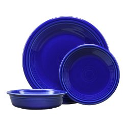 Fiesta Dinnerware - New Retired Classic Rim 3-Piece Place Setting, Service for 1 - New Retired Classic Rim 3-Piece Place Setting, Service for 1