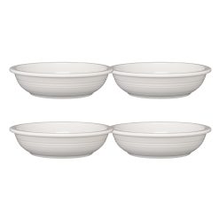 Fiesta Dinnerware - White Set of 4 Classic Rim 8 3/8-Inch 34OZ Pasta Bowls - White Set of 4 Classic Rim 8 3/8-Inch 34OZ Pasta Bowls