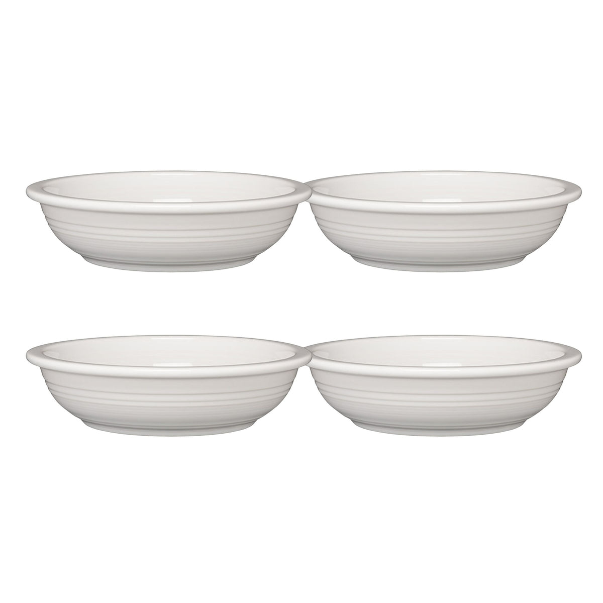 Fiesta Dinnerware - White Set of 4 Classic Rim 8 3/8-Inch 34OZ Pasta Bowls - White Set of 4 Classic Rim 8 3/8-Inch 34OZ Pasta Bowls
