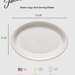 Alternative view of Fiesta Dinnerware - Fiesta 13 5/8 Inch Large Oval Serving Platter - Fiesta 13 5/8 Inch Large Oval Serving Platter
