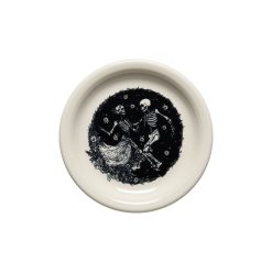 Fiesta Dinnerware - Skeleton Duet Linen Bistro Coupe 6 1/4 Inch Appetizer Plate - Skeleton Duet Linen Bistro Coupe 6 1/4 Inch Appetizer Plate