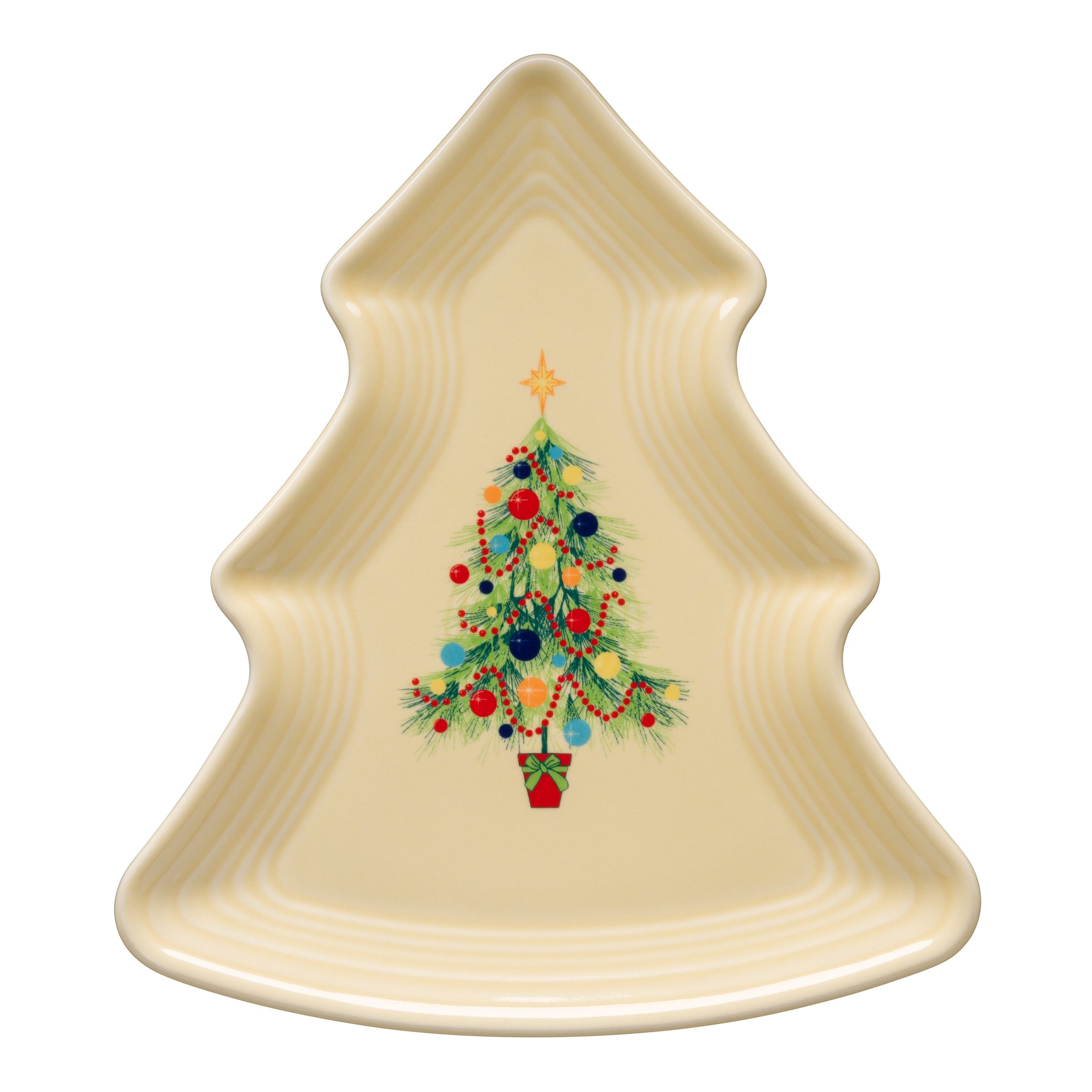 Fiesta Dinnerware - Christmas Tree Tree Shaped Plate 10 1/8 Inch - Christmas Tree Tree Shaped Plate 10 1/8 Inch