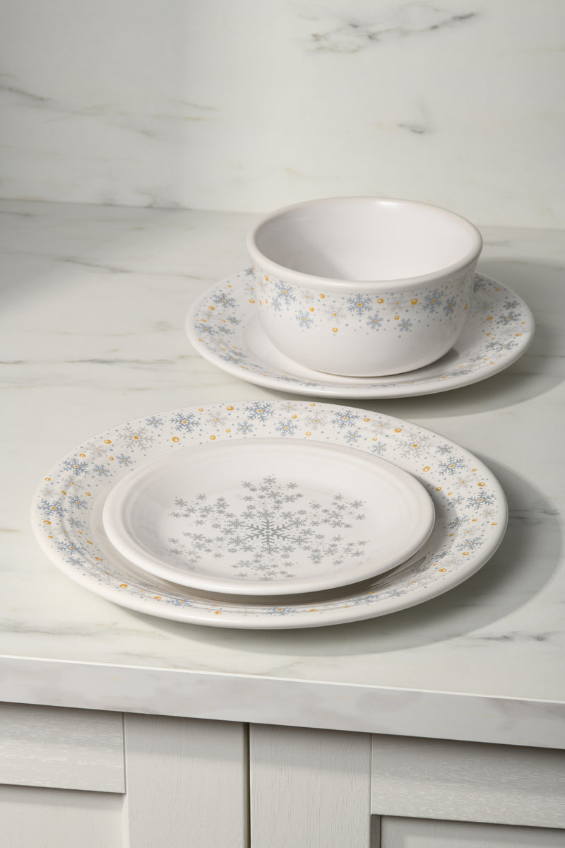 Fiesta Dinnerware - White Snowflake All-Purpose 6 Inch Gusto Bowl 28 OZ - White Snowflake All-Purpose 6 Inch Gusto Bowl 28 OZ - Image 2
