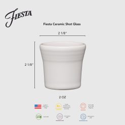 Alternative view of Fiesta Dinnerware - Foundry 1 1/2 OZ Ceramic Shot Glass - Foundry 1 1/2 OZ Ceramic Shot Glass