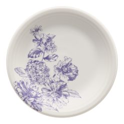 Fiesta Dinnerware - Botanical Floral Lavender Classic Rim 7 1/4 Inch Salad Plate - Botanical Floral Lavender Classic Rim 7 1/4 Inch Salad Plate