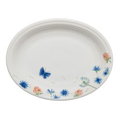 Fiesta Dinnerware - Breezy Floral 11 5/8 Inch Medium Oval Serving Platter - Breezy Floral 11 5/8 Inch Medium Oval Serving Platter