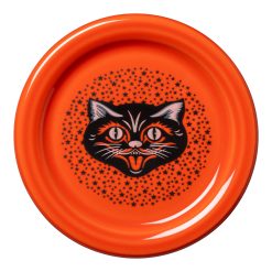 Fiesta Dinnerware - Black Cat 4 3/8 Inch Coaster and Mug Cover - Black Cat 4 3/8 Inch Coaster and Mug Cover