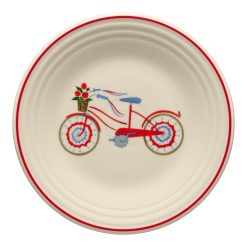 Fiesta Dinnerware - Americana Bicycle Classic Rim 9 Inch Luncheon Plate - Americana Bicycle Classic Rim 9 Inch Luncheon Plate