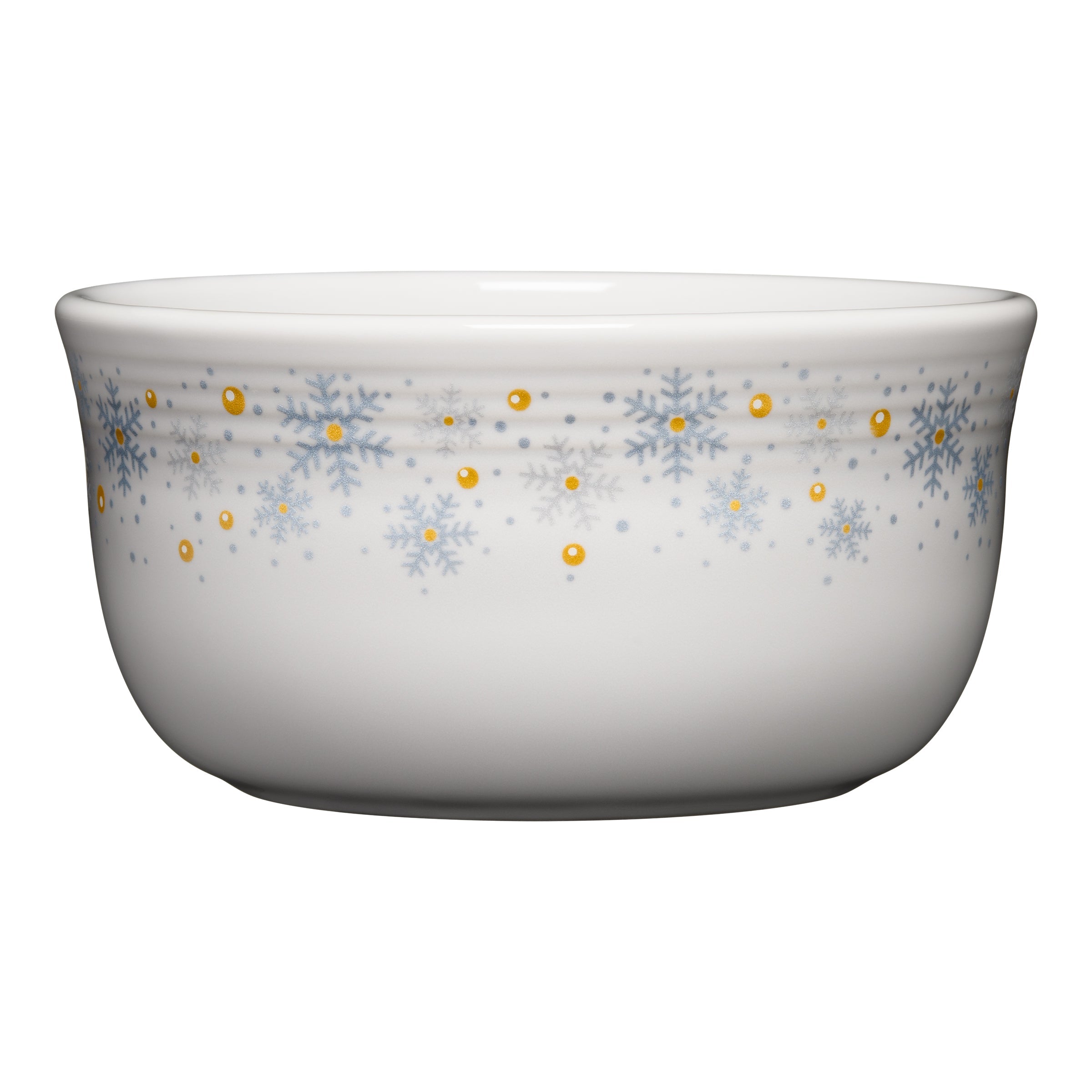 Fiesta Dinnerware - White Snowflake All-Purpose 6 Inch Gusto Bowl 28 OZ - White Snowflake All-Purpose 6 Inch Gusto Bowl 28 OZ