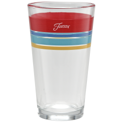 Alternative view of Fiesta Dinnerware - Vibrant 16 oz. Edgeline Cooler Glass - Set of 4 - Vibrant 16 oz. Edgeline Cooler Glass - Set of 4
