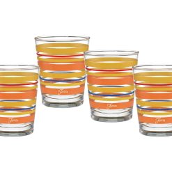 Alternative view of Fiesta Dinnerware - Retired 15 oz. Fiesta® Sienna Sunset Stripes Tapered Double Old Fashion, Set of 4 - Retired 15 oz. Fiesta® Sienna Sunset Stripes Tapered Double Old Fashion, Set of 4