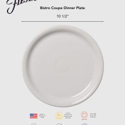 Alternative view of Fiesta Dinnerware - Lavender Bistro Coupe 10 1/2 Inch Dinner Plate - Lavender Bistro Coupe 10 1/2 Inch Dinner Plate