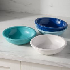 Alternative view of Fiesta Dinnerware - Mixed Coastal Blues Classic Rim 8 3/8-Inch 34OZ Pasta Bowls, Set of 4 - Mixed Coastal Blues Classic Rim 8 3/8-Inch 34OZ Pasta Bowls, Set of 4