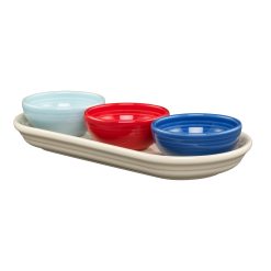 Fiesta Dinnerware - Americana Mixed Colors 4-Piece Condiment Set - Americana Mixed Colors 4-Piece Condiment Set