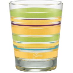 Alternative view of Fiesta Dinnerware - Retired 15 oz. Fiesta® Caribbean Sunset Stripes Tapered Double Old Fashion, Set of 4 - Retired 15 oz. Fiesta® Caribbean Sunset Stripes Tapered Double Old Fashion, Set of 4