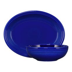 Alternative view of Fiesta Dinnerware - New Retired 2-Piece Serve Set 11 5/8 Inch Oval Platter & 38 OZ Bistro Bowl - New Retired 2-Piece Serve Set 11 5/8 Inch Oval Platter & 38 OZ Bistro Bowl