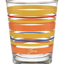 Fiesta Dinnerware - Retired 15 oz. Fiesta® Sienna Sunset Stripes Tapered Double Old Fashion, Set of 4 - Retired 15 oz. Fiesta® Sienna Sunset Stripes Tapered Double Old Fashion, Set of 4