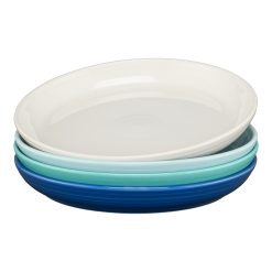 Fiesta Dinnerware - Mixed Coastal Blues Coupe 10 3/8 Inch Dinner Bowl 40 OZ, Set of 4 - Mixed Coastal Blues Coupe 10 3/8 Inch Dinner Bowl 40 OZ, Set of 4