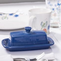 Alternative view of Fiesta Dinnerware - Extra Large Covered Butter Dish 8 1/8 Inch x 5 1/8 Inch - Extra Large Covered Butter Dish 8 1/8 Inch x 5 1/8 Inch