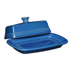 Fiesta Dinnerware - Extra Large Covered Butter Dish 8 1/8 Inch x 5 1/8 Inch - Extra Large Covered Butter Dish 8 1/8 Inch x 5 1/8 Inch
