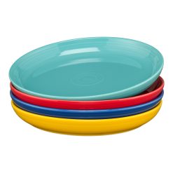 Fiesta Dinnerware - Mixed Vibrant Coupe 10 3/8 Inch Dinner Bowl 40 OZ, Set of 4 - Mixed Vibrant Coupe 10 3/8 Inch Dinner Bowl 40 OZ, Set of 4