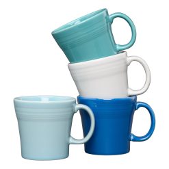 Fiesta Dinnerware - Mixed Coastal Blues 15 OZ Set of 4 Mixed Tapered Mug Set - Mixed Coastal Blues 15 OZ Set of 4 Mixed Tapered Mug Set