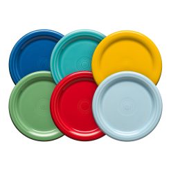 Fiesta Dinnerware - Vibrant 4 3/8 Inch Mixed Color Coaster and Mug Cover - Vibrant 4 3/8 Inch Mixed Color Coaster and Mug Cover