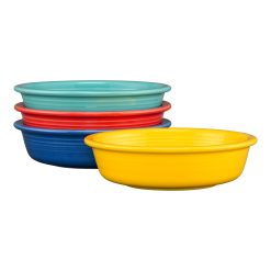 Fiesta Dinnerware - Mixed Vibrant Classic Rim 6 7/8 Inch Cereal Bowl 19 oz, Set of 4 - Mixed Vibrant Classic Rim 6 7/8 Inch Cereal Bowl 19 oz, Set of 4
