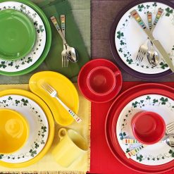 Alternative view of Fiesta Dinnerware - St. Patrick's Classic Rim 9 Inch Luncheon Plate - St. Patrick's Classic Rim 9 Inch Luncheon Plate